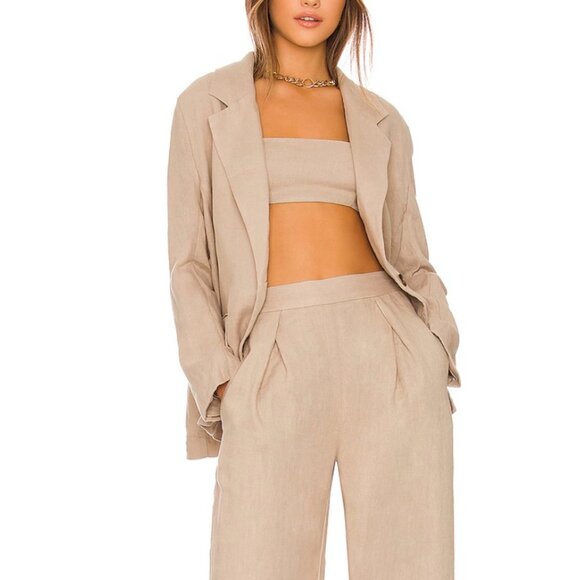 Free People Can't Get Enough Linen Summer Blazer NWT - Picture 1 of 7